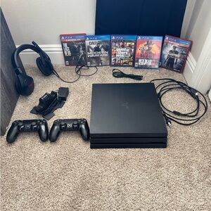 Sony PlayStation 4 Pro Console with Accessories - Black